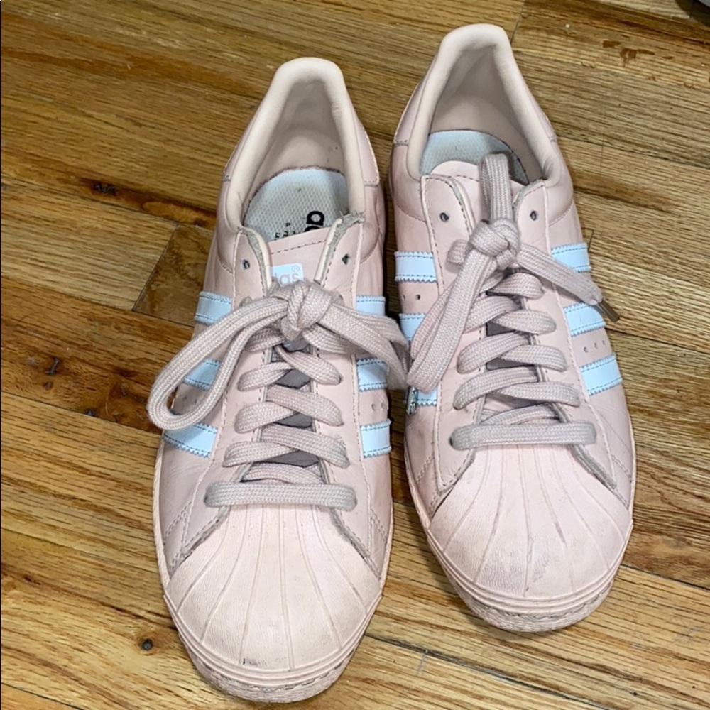 Pink adidas sneakers